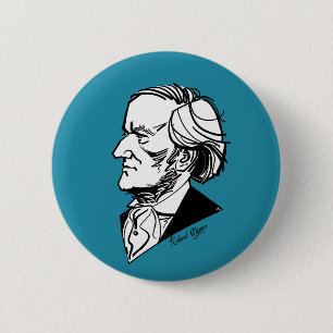 Richard Wagner 2 Inch Round Button