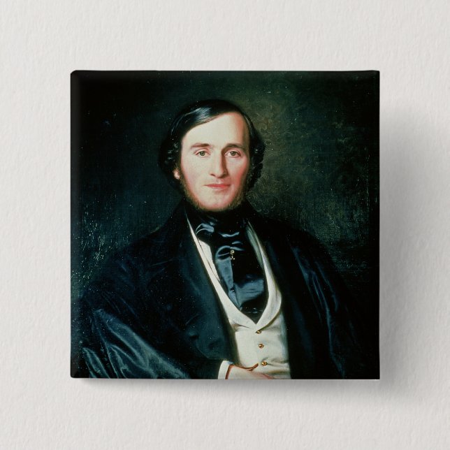 Richard Wagner 2 Inch Square Button (Front)
