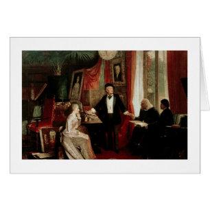Richard Wagner avec le daught de Franz Liszt et de