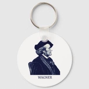 Richard Wagner, blue Keychain