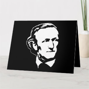 Richard Wagner Classical Music Composer Retro Prop Card