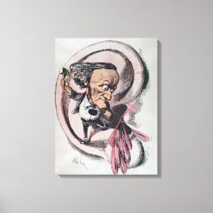 Richard Wagner splitting the ear drum of world Canvas Print