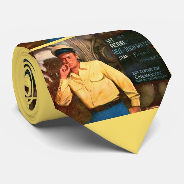 Richard Widmark ad for "Hell and High Water" print Tie (Rolled)