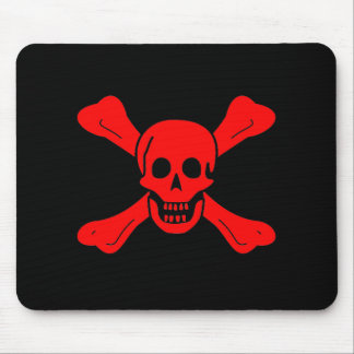 Richard Worley red skull mousepad