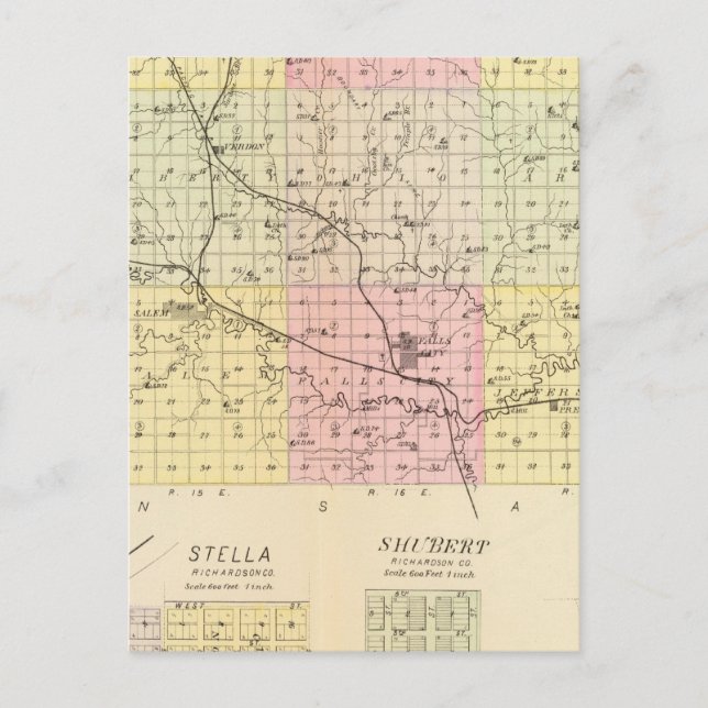 Richardson County, Nebraska Postcard (Front)