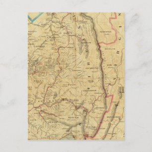 Richardson's Map of West Virginia Postcard