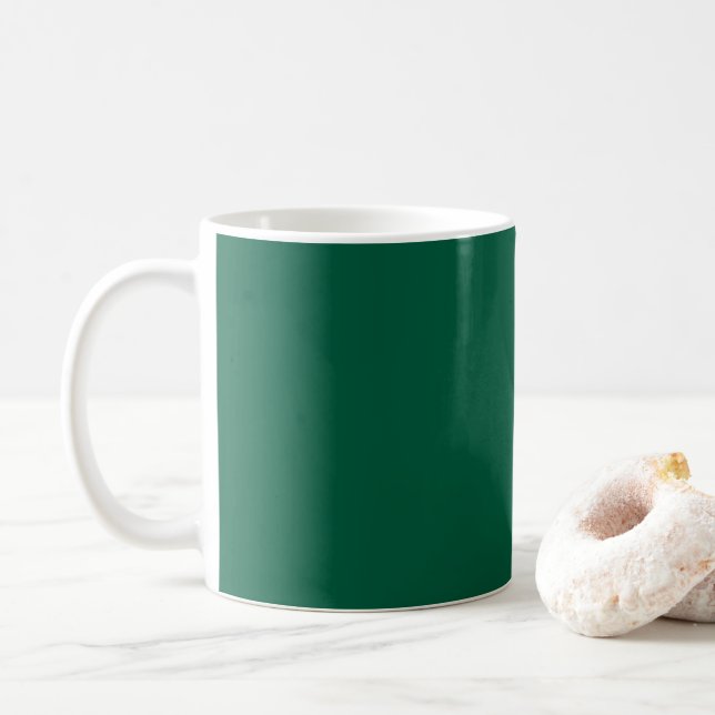 Riche café vert foncé Mug (Avec donut)