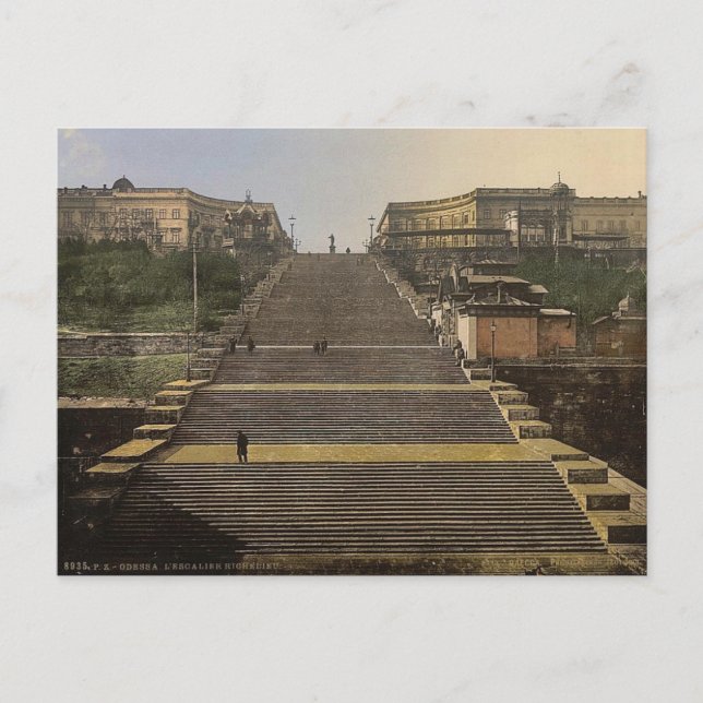 Richelieu Stair, Odessa, Russia, (i.e., Ukraine) c Postcard (Front)