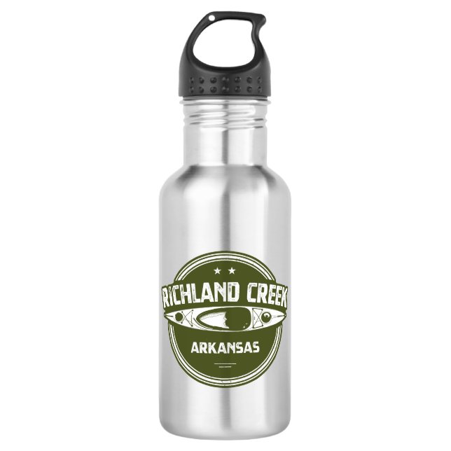 Richland Creek Arkansas Kayaking 532 Ml Water Bottle (Front)