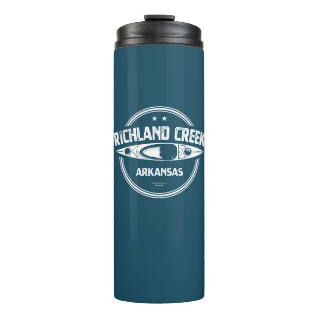 Richland Creek Arkansas Kayaking Thermal Tumbler (Front)