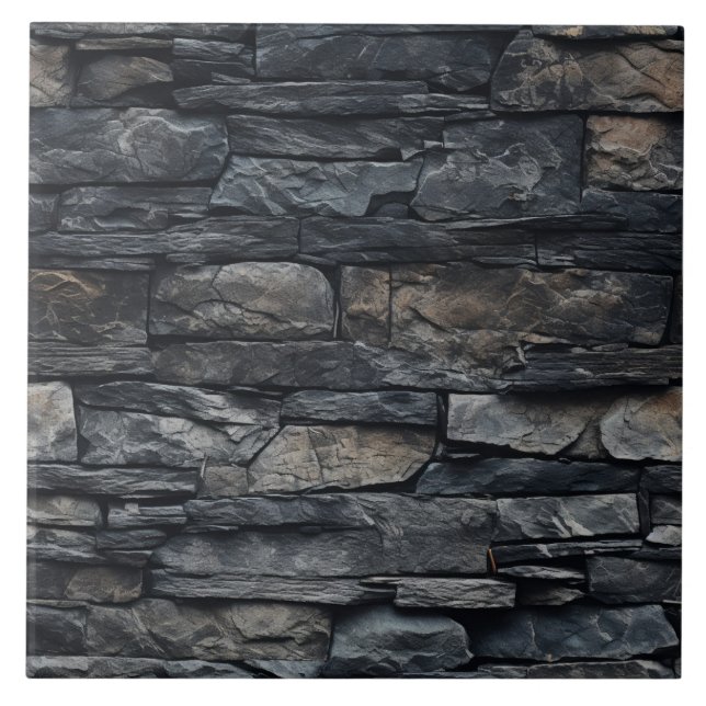 Richly Layered Stone Wall Tile (Front)