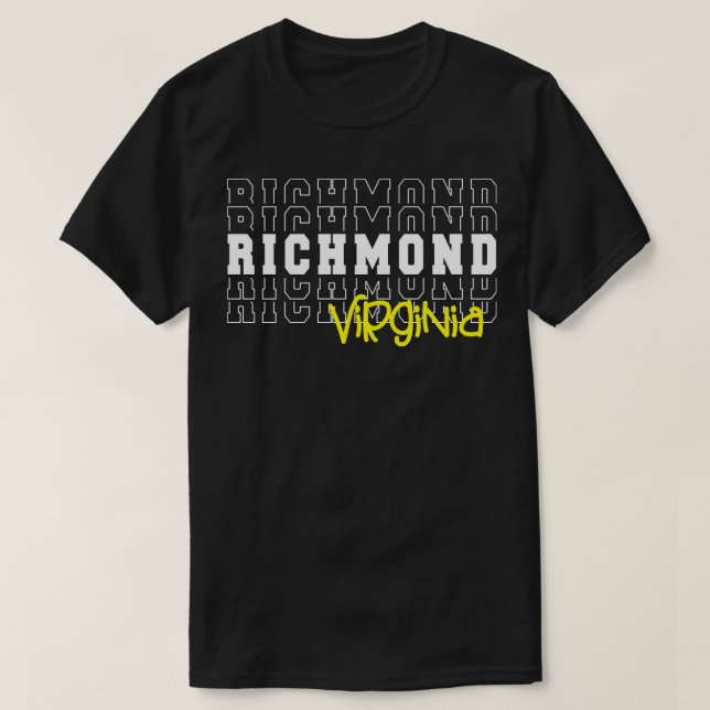 Richmond city Virginia Richmond VA T-Shirt (Design Front)