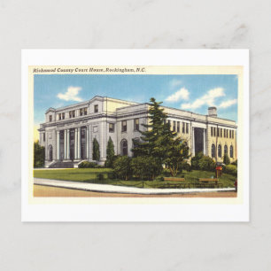Richmond County Court House in Rockingham, NC Postcard