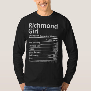 Richmond Girl Va Virginia Funny City Home Roots Us T-Shirt