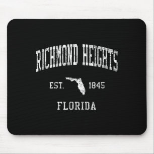 Richmond Heights Fl J01 Vintage Athletic Srts Desi Mouse Pad