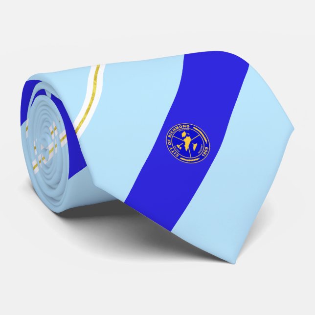 Richmond (Kentucky) city flag Neck Tie (Rolled)