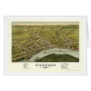 Richmond, ME Panoramic Map - 1878