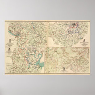 Richmond, Petersburg, Five Forks Poster