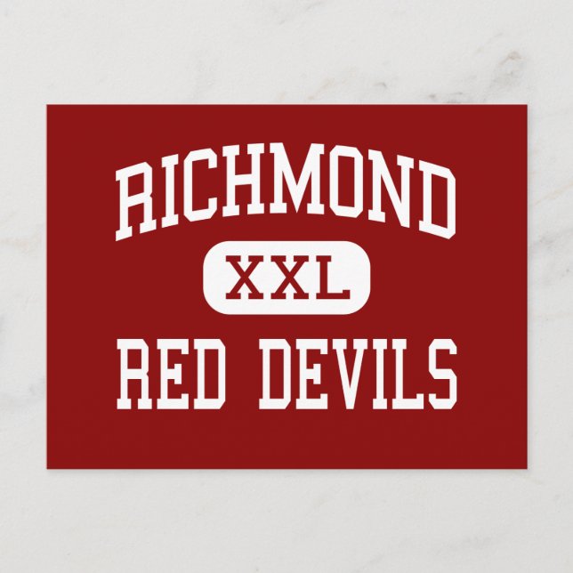 Richmond - Red Devils - High - Richmond Indiana Postcard (Front)
