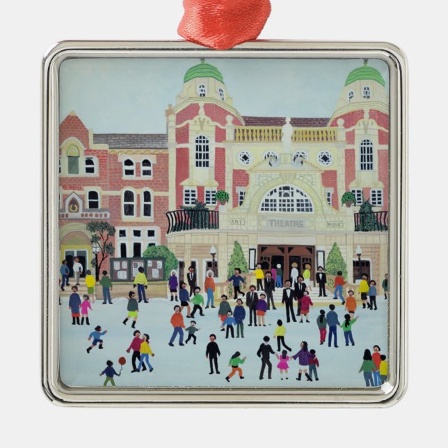 Richmond Theatre London Metal Ornament (Front)