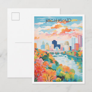 Richmond Virginia Art Travel Postcard