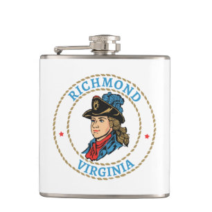 Richmond Virginia Colonial Hip Flask