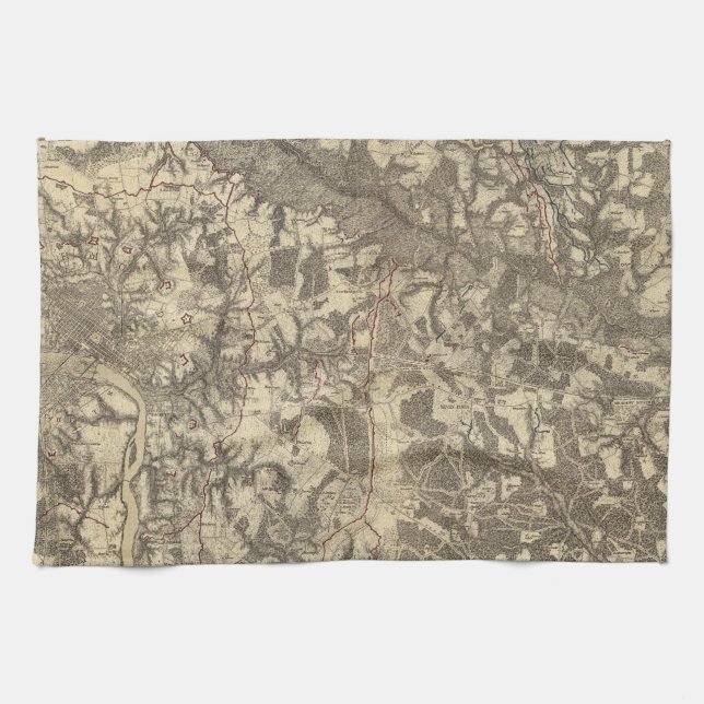 Richmond, Virginia Kitchen Towel (Horizontal)