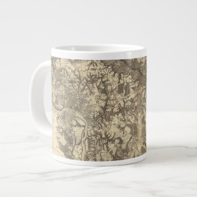 Richmond, Virginia Large Coffee Mug (Front Left)