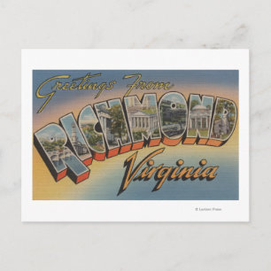 Richmond, Virginia - Large Letter Scenes 2 Postcard