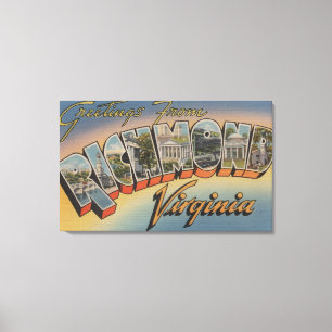 Richmond, Virginia - Large Letter Scenes 4 Canvas Print