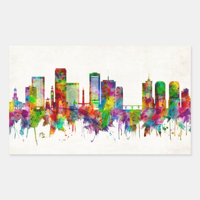 Richmond Virginia Skyline Sticker (Front)