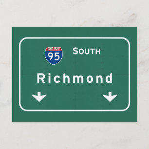 Richmond Virginia va Interstate Highway Freeway : Postcard
