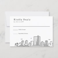 Richmond Wedding | Stylized Skyline RSVP