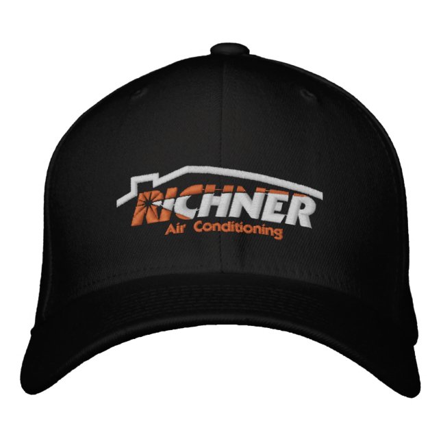 Richner Air Hat Embroidered Black (Front)