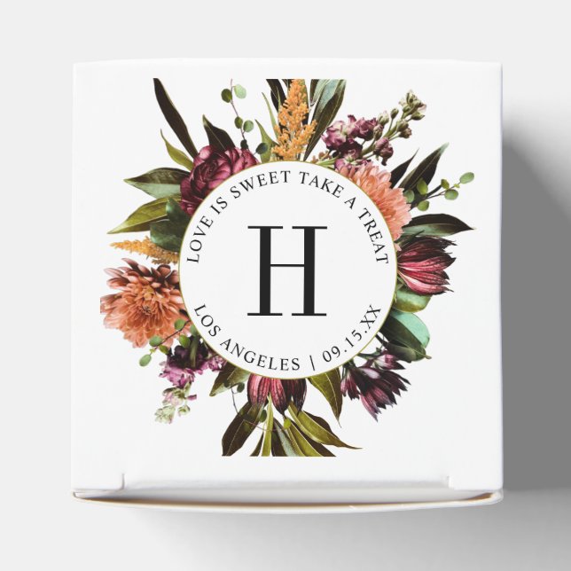 Richness of Spring Colourful Wedding Favor Box (Top)