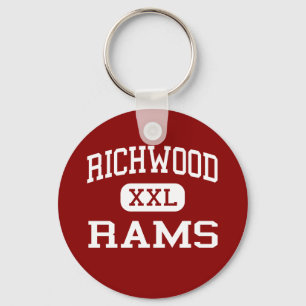 Richwood - Rams - High School - Monroe Louisiana Keychain