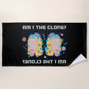 RICK AND MORTY™   Am I The Clone? Beach Towel