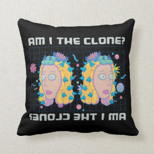 RICK AND MORTY™   Am I The Clone? Throw Pillow