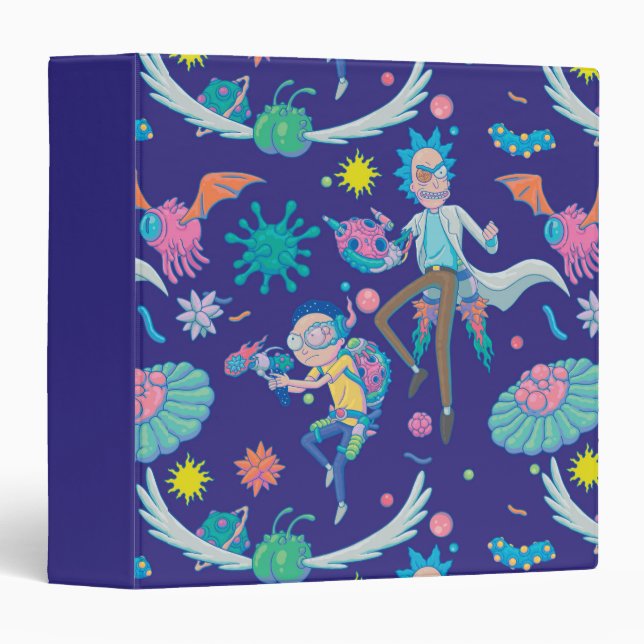 RICK AND MORTY™ | Among Infected Cells Pattern Binder (Front/Spine)