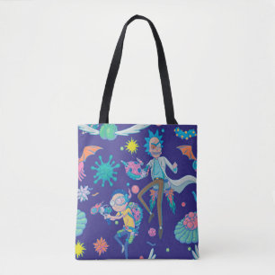 RICK AND MORTY™   Among Infected Cells Pattern Tote Bag