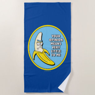 RICK AND MORTY™ Banana Rick Badge Beach Towel