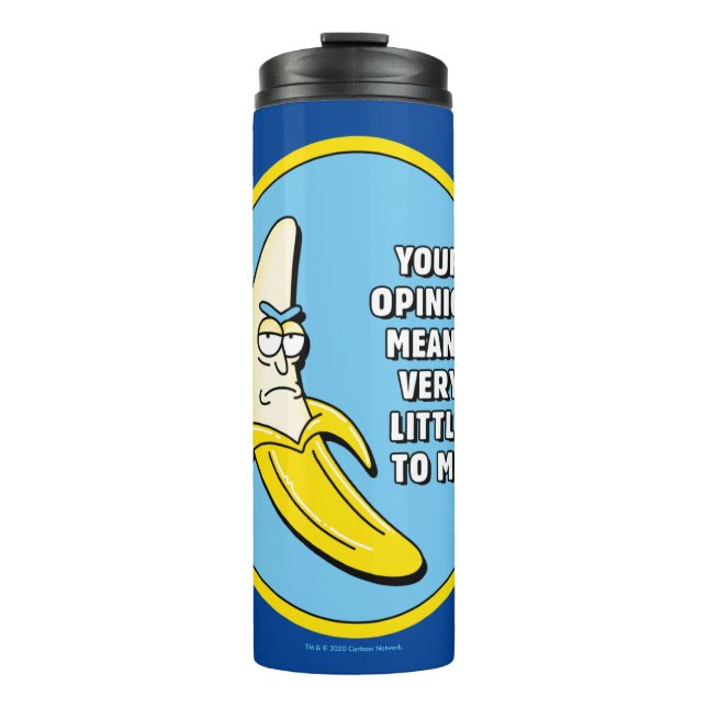 RICK AND MORTY™ | Banana Rick Badge Thermal Tumbler (Front)