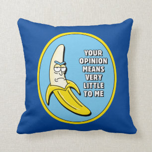 RICK AND MORTY™   Banana Rick Badge Throw Pillow