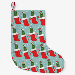Rick and Morty   Christmas Pickle Rick Pattern Small Christmas Stocking