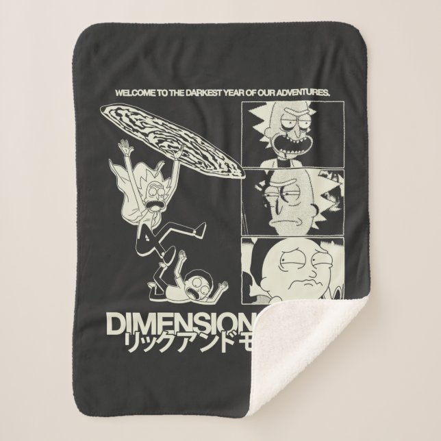 RICK AND MORTY™ | Dimension C-137 Sherpa Blanket (Front)