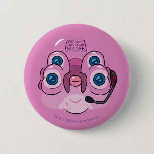 RICK AND MORTY™   DO NOT DEVELOP MY APP 2 INCH ROUND BUTTON