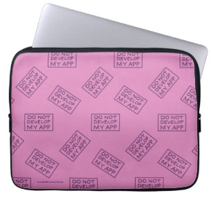 RICK AND MORTY™   DO NOT DEVELOP MY APP LAPTOP SLEEVE