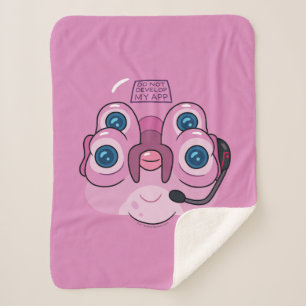 RICK AND MORTY™   DO NOT DEVELOP MY APP SHERPA BLANKET