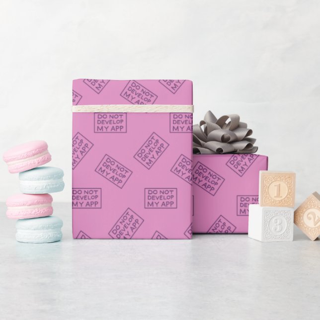 RICK AND MORTY™ | DO NOT DEVELOP MY APP WRAPPING PAPER (Baby Shower)