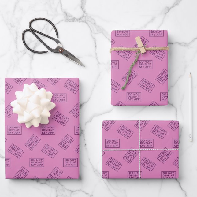 RICK AND MORTY™ | DO NOT DEVELOP MY APP WRAPPING PAPER SHEET (Front)